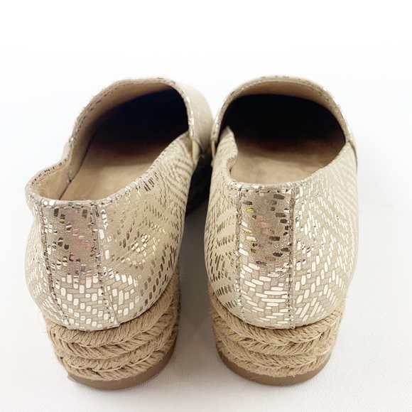 Naturalizer Thea light gold leather espadrille - Picture 5 of 8